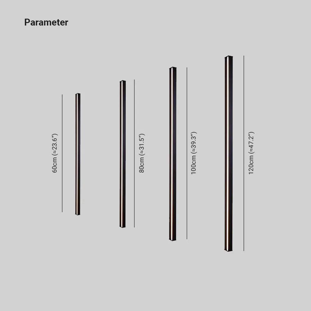 Linear Metal and Acrylic Wall Light – view 3