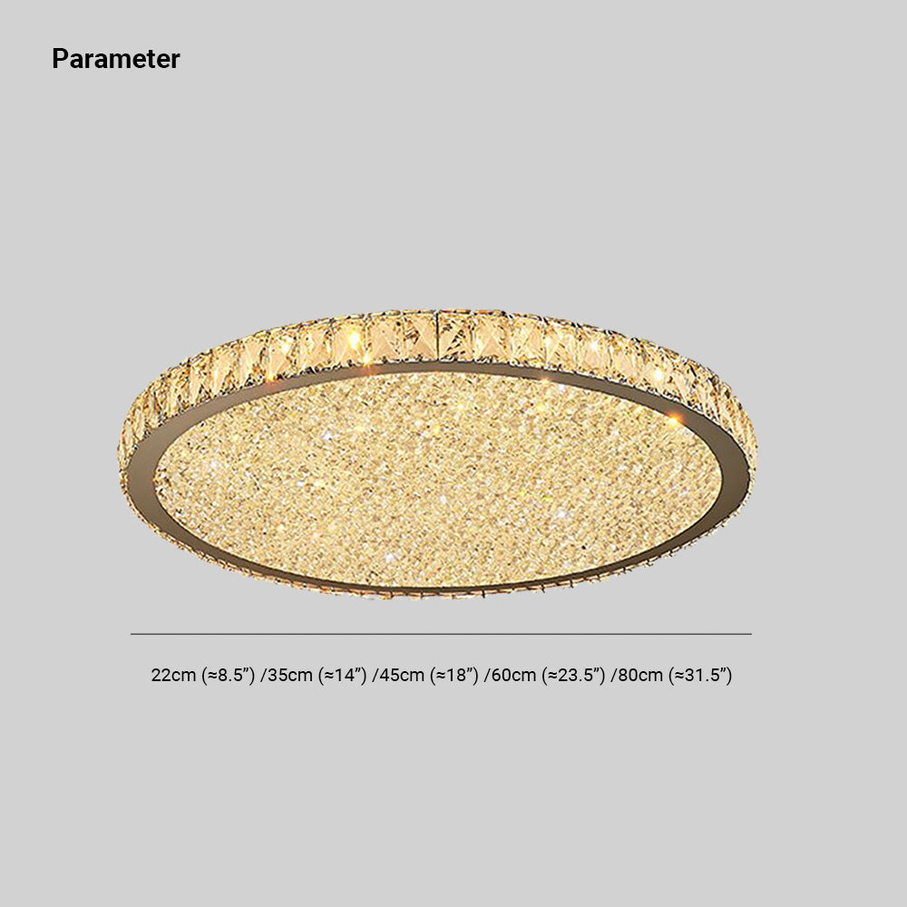 Octagonal Crystal Ceiling Light – view 4