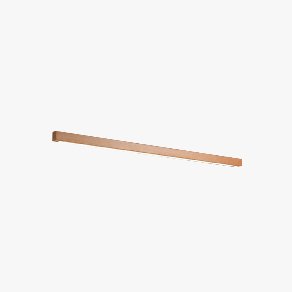 Linear Wood Vanity Wall Light