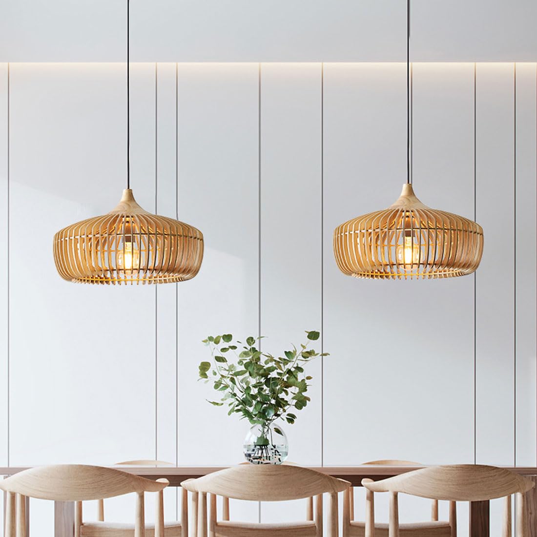 Japanese Pendant Light Wood – view 3