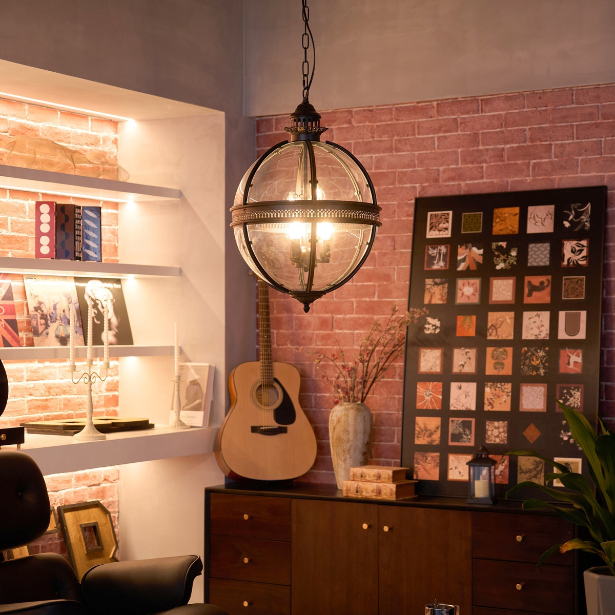 Retro Glass Pendant Light