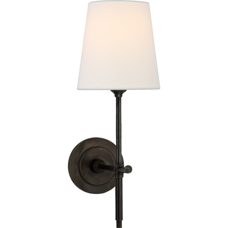 Brass and Fabric Wall Light – view 23
