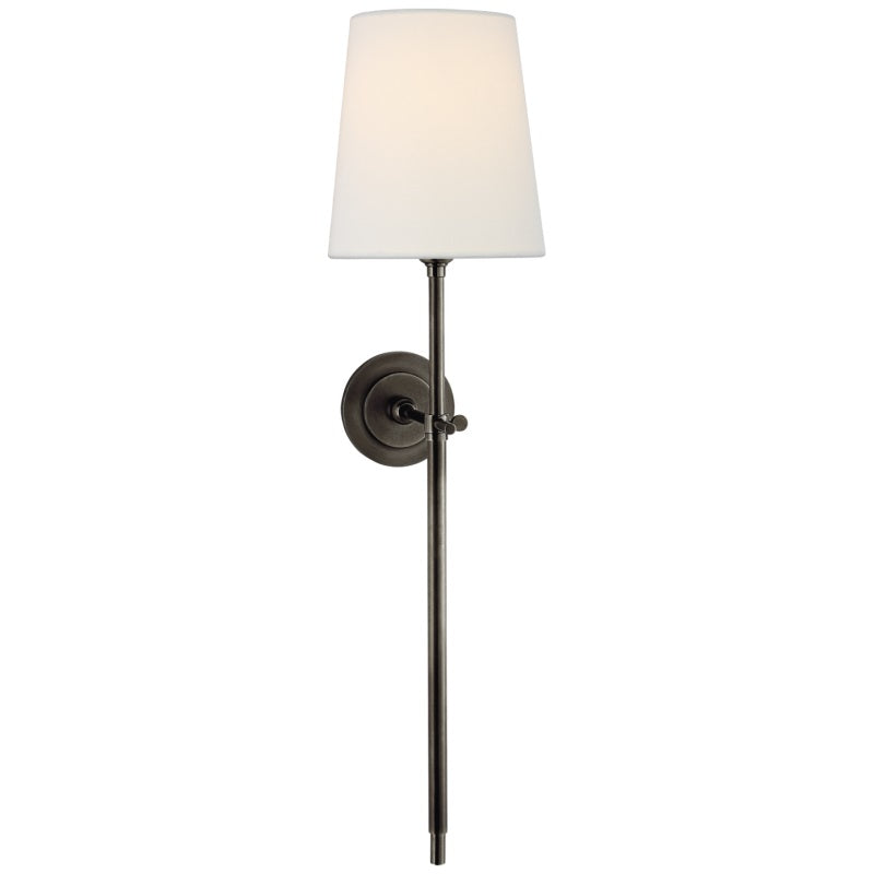 Brass and Fabric Wall Light – view 26