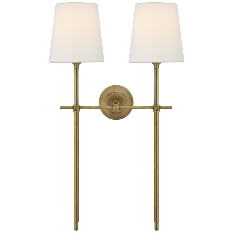 Brass and Fabric Wall Light – view 28