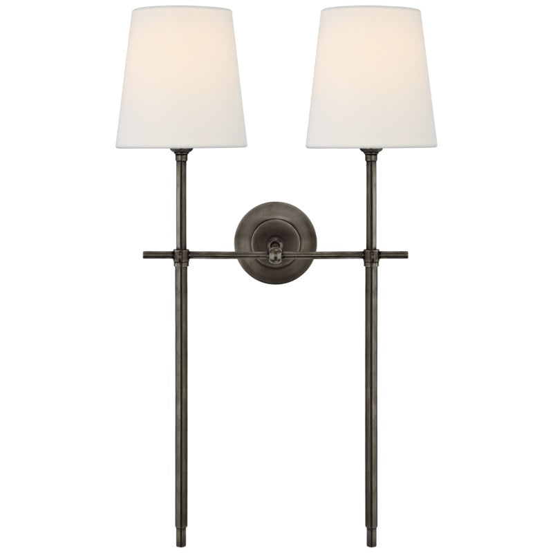 Brass and Fabric Wall Light – view 29