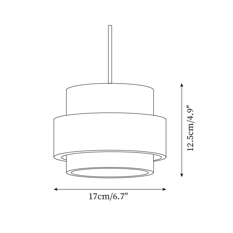 Travertine and Wood Pendant Light – view 6