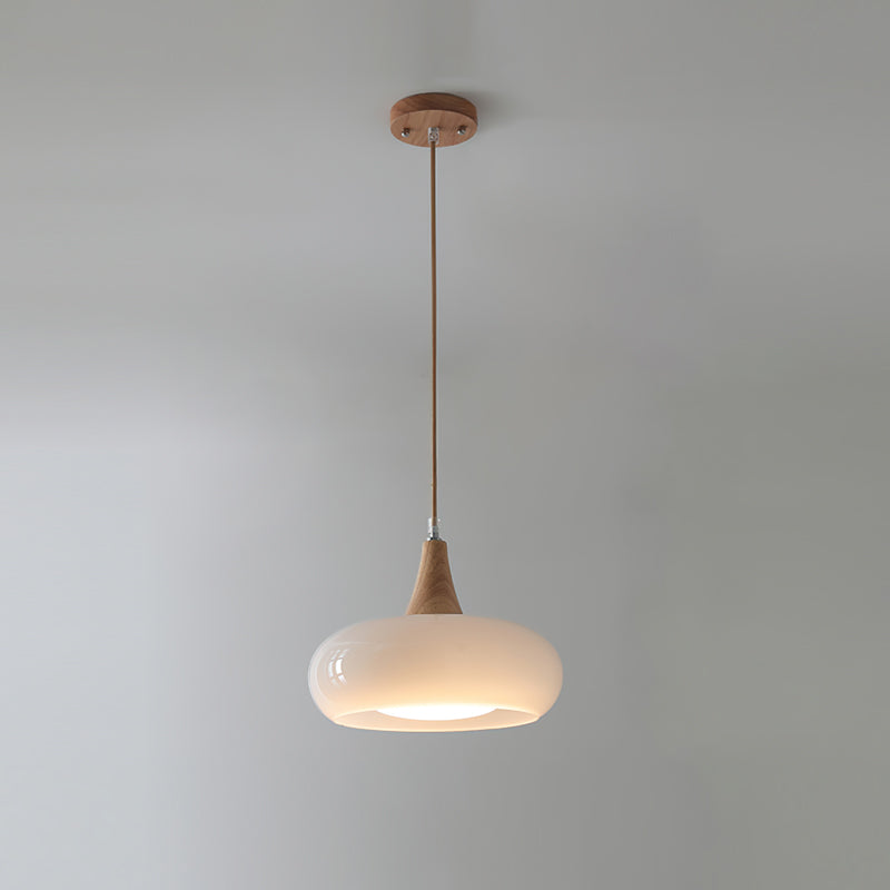 Wood and Glass Pendant Light – view 15