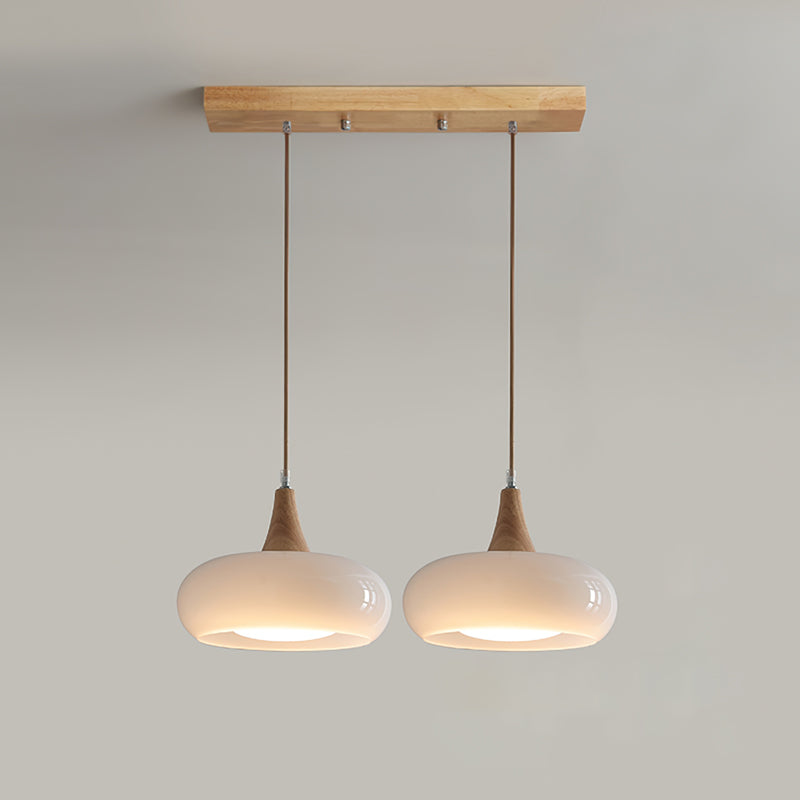 Wood and Glass Pendant Light – view 11