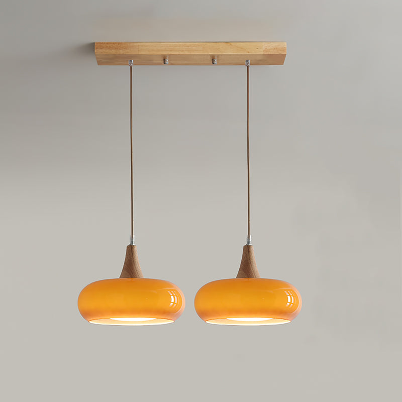 Wood and Glass Pendant Light – view 12