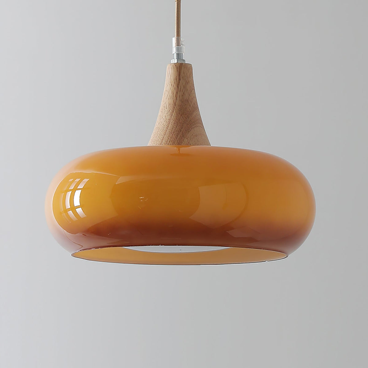 Wood and Glass Pendant Light – view 13