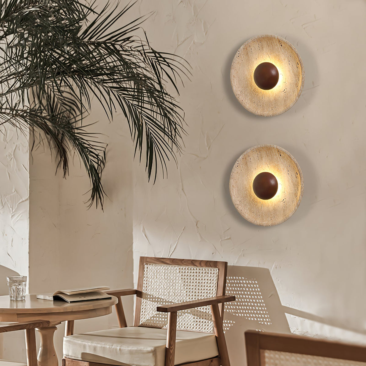 Sun Travertine Wall Light – view 9