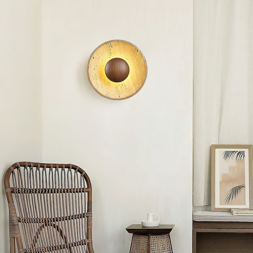 Sun Travertine Wall Light – view 3