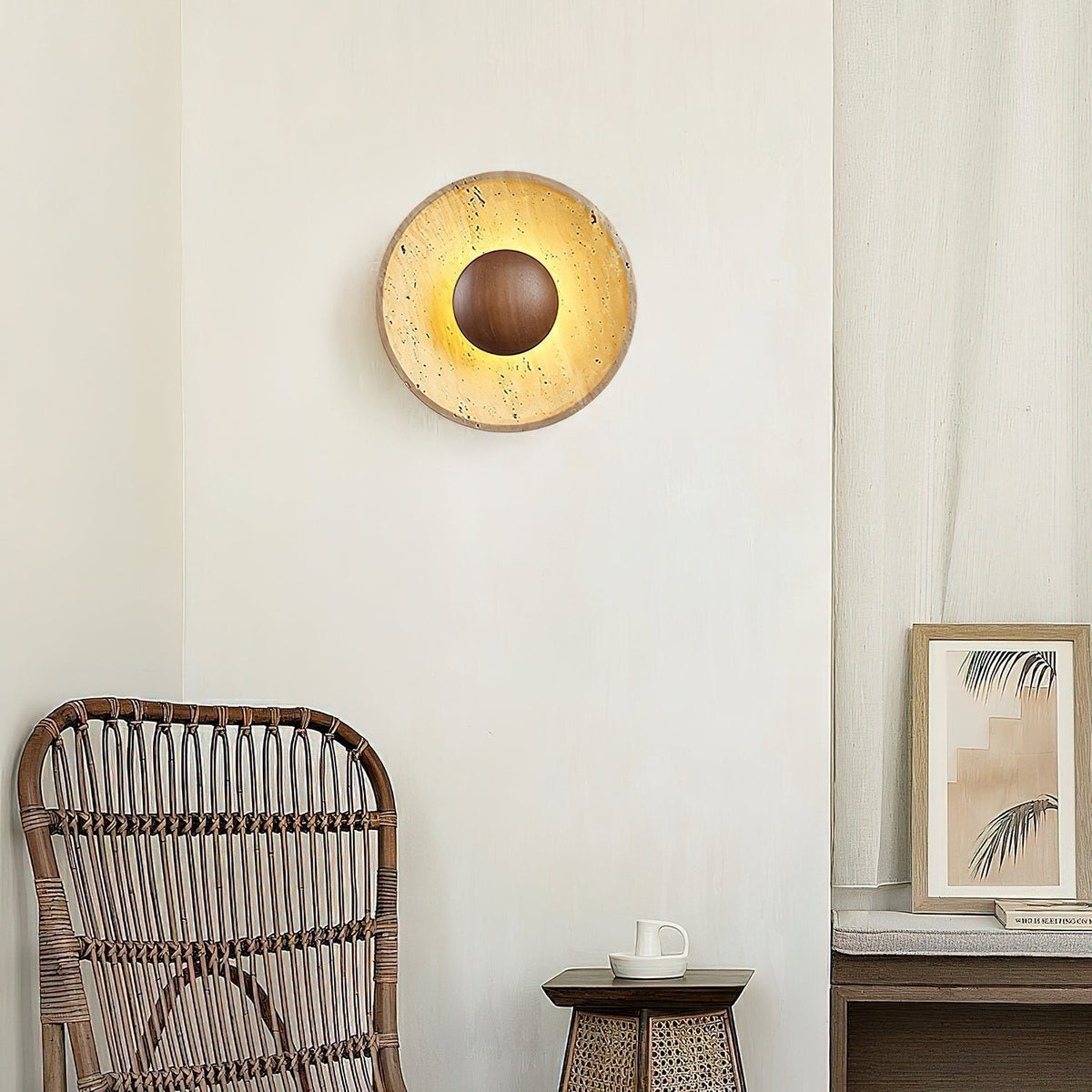 Sun Travertine Wall Light – view 3