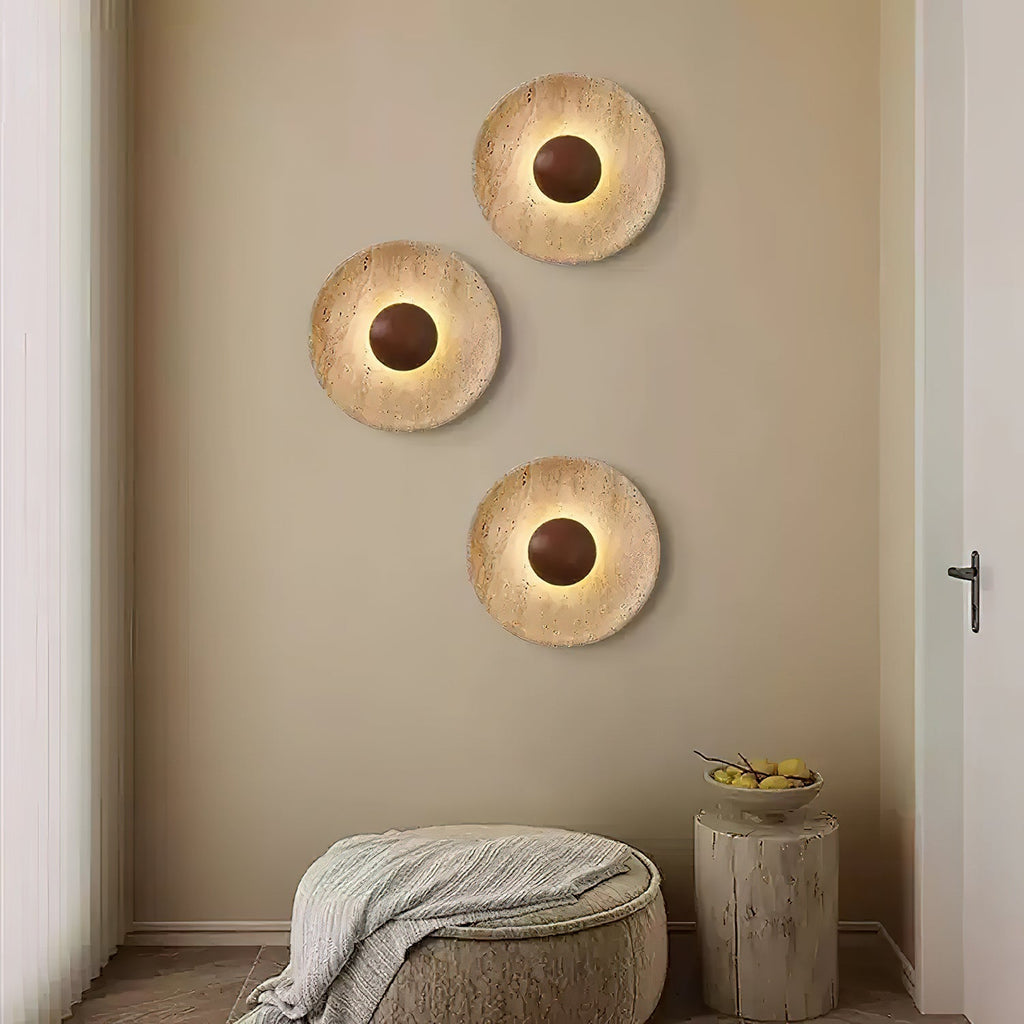 Sun Travertine Wall Light – view 7