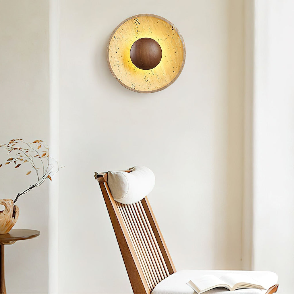 Sun Travertine Wall Light – view 4