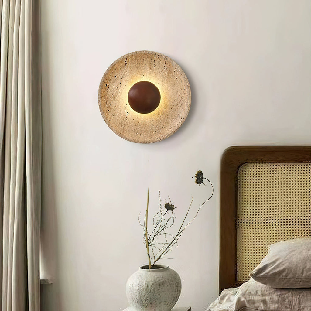 Sun Travertine Wall Light – view 2