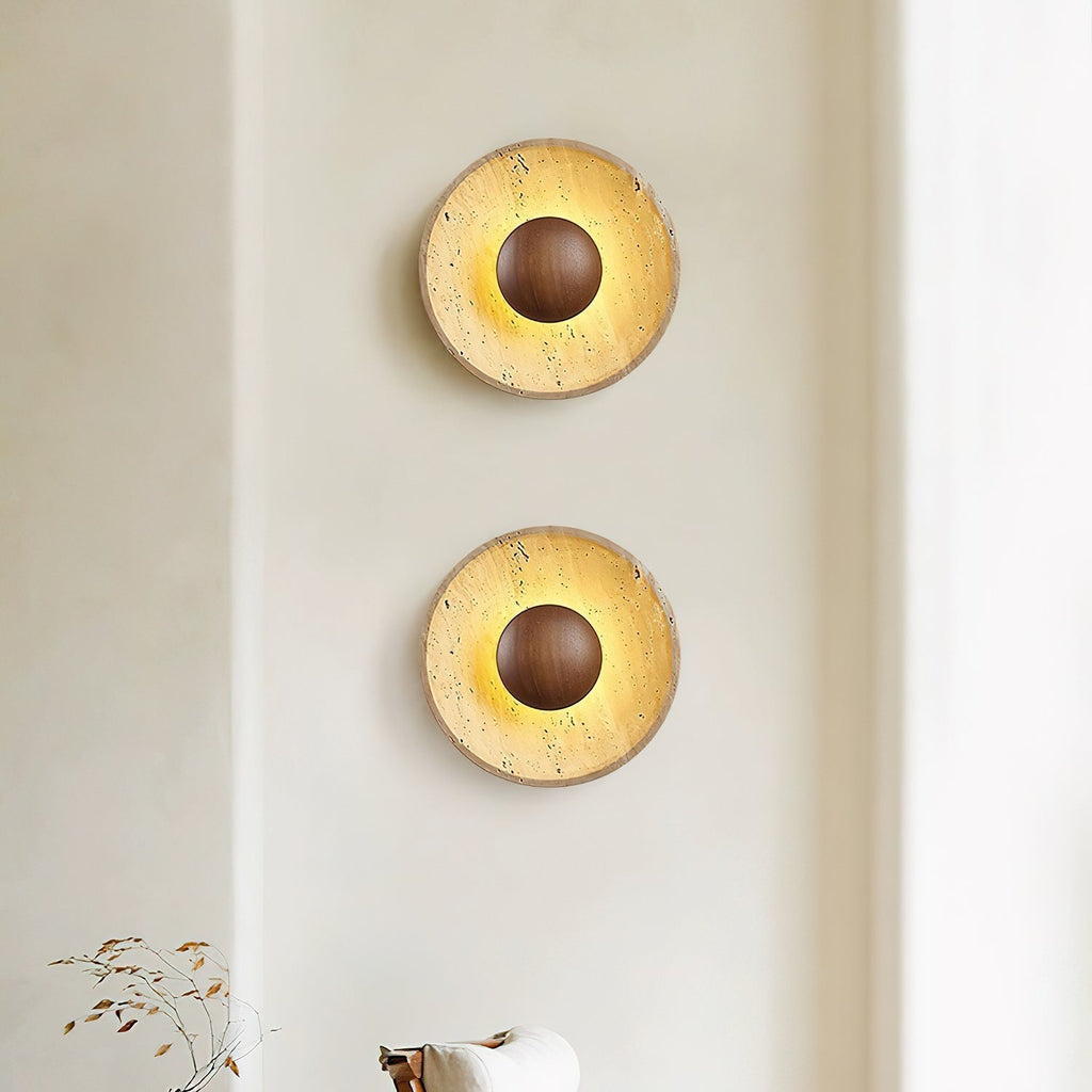 Sun Travertine Wall Light – view 6