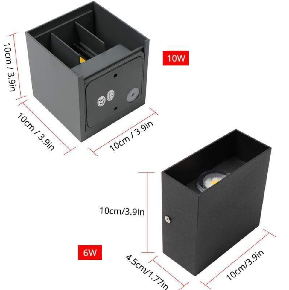 Adjustable Square Outdoor Wall Light LED – view 19
