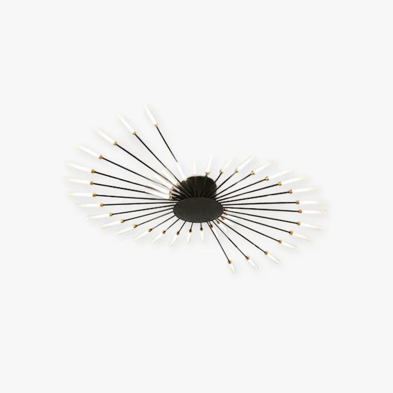 Flush Mount Ceiling Light Fireworks, Black and Gold – view 1