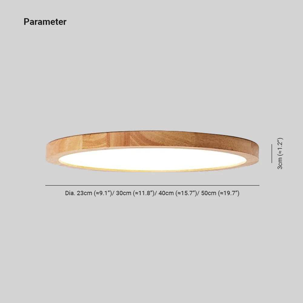 Wood and Acrylic Ceiling Light – view 4