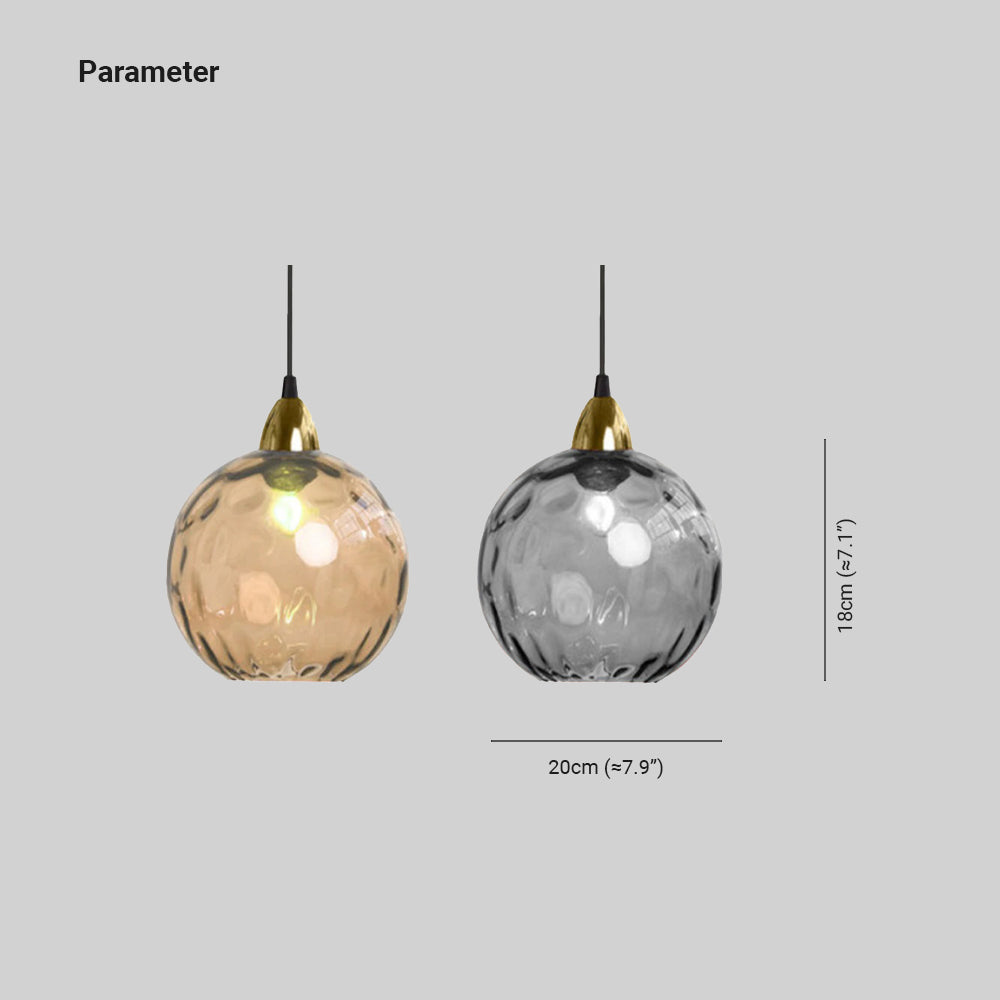Water Ripple Glass Pendant Light – view 4