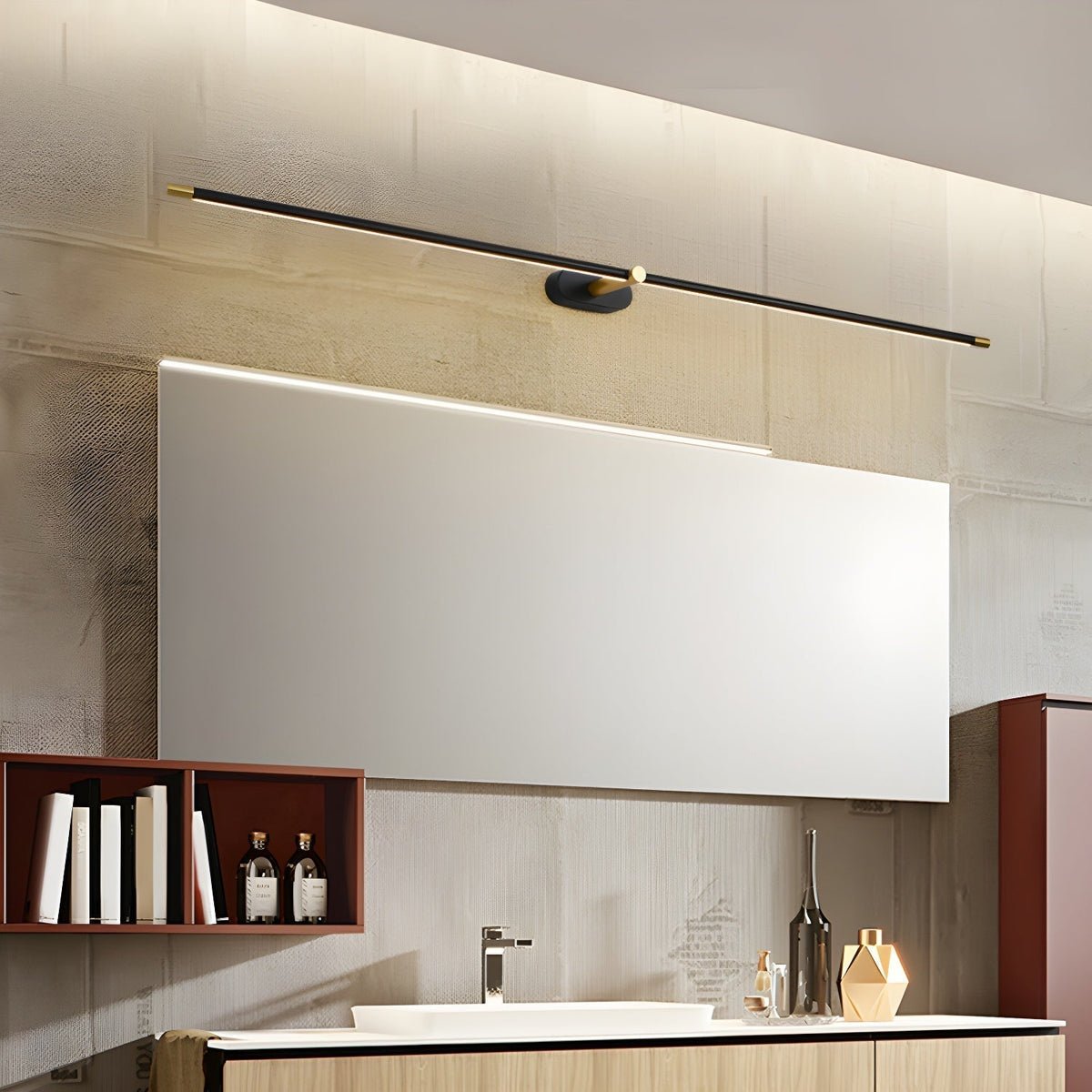 Minimalist Linear Rechargeable Wall Light