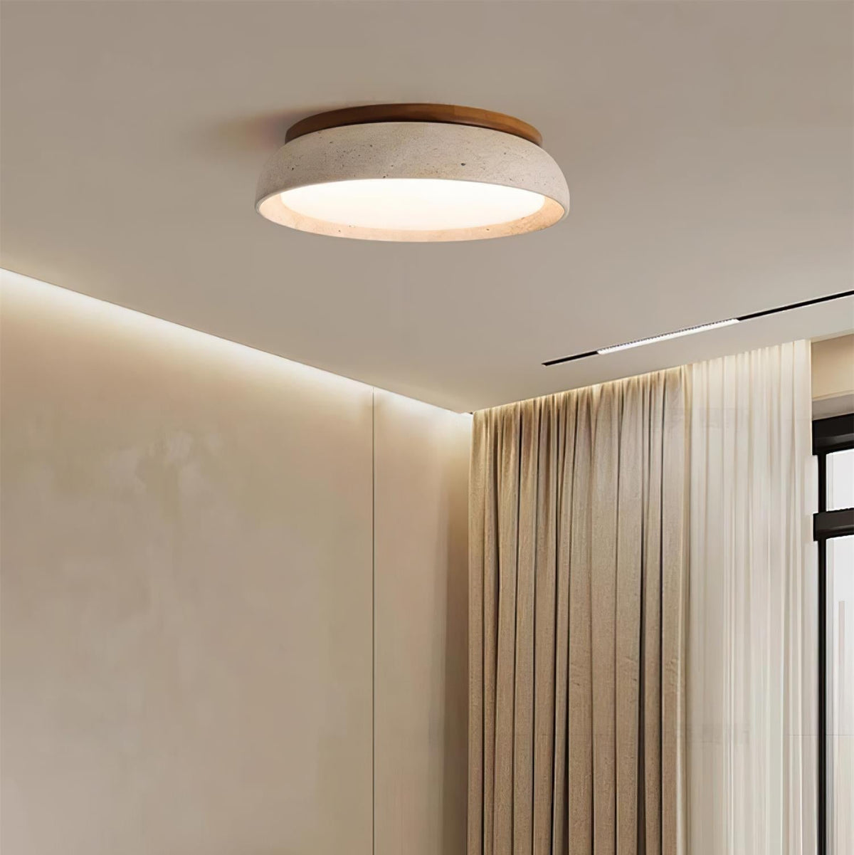 Travertine Ceiling Light – view 4