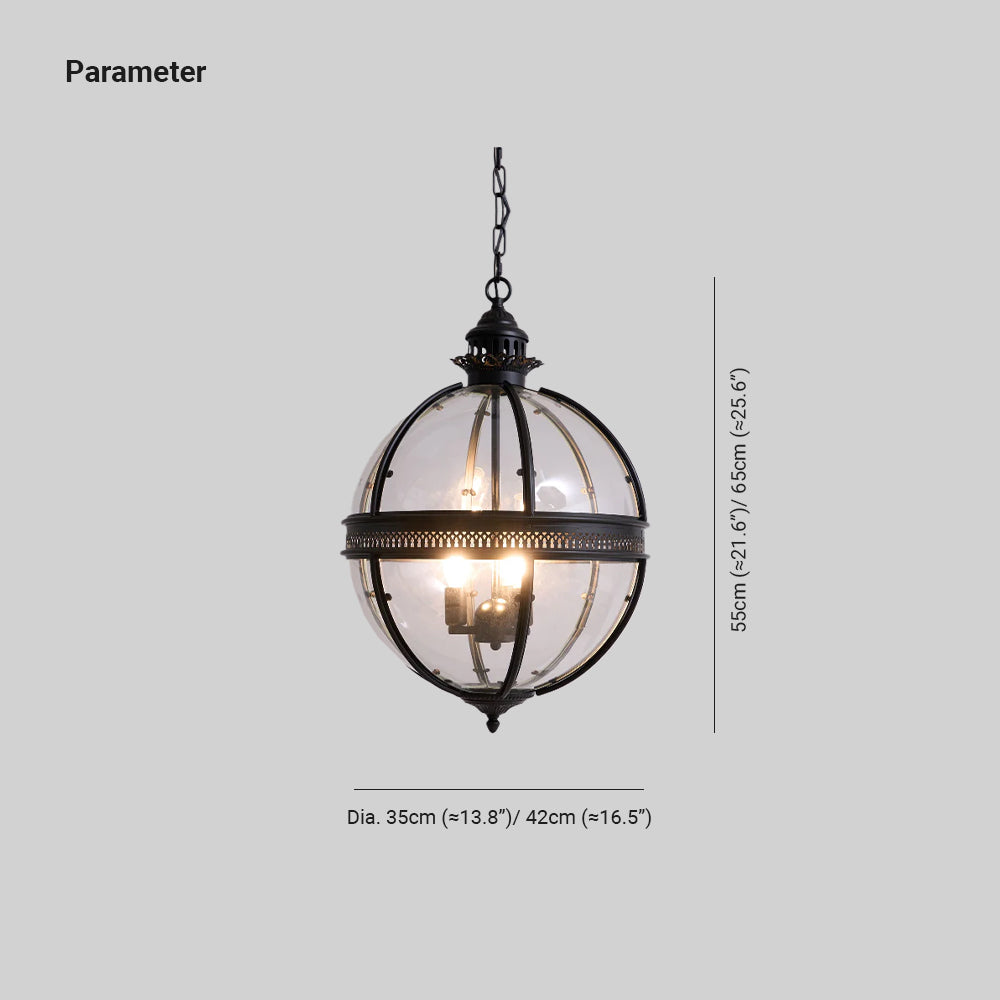 Retro Glass Pendant Light – view 4