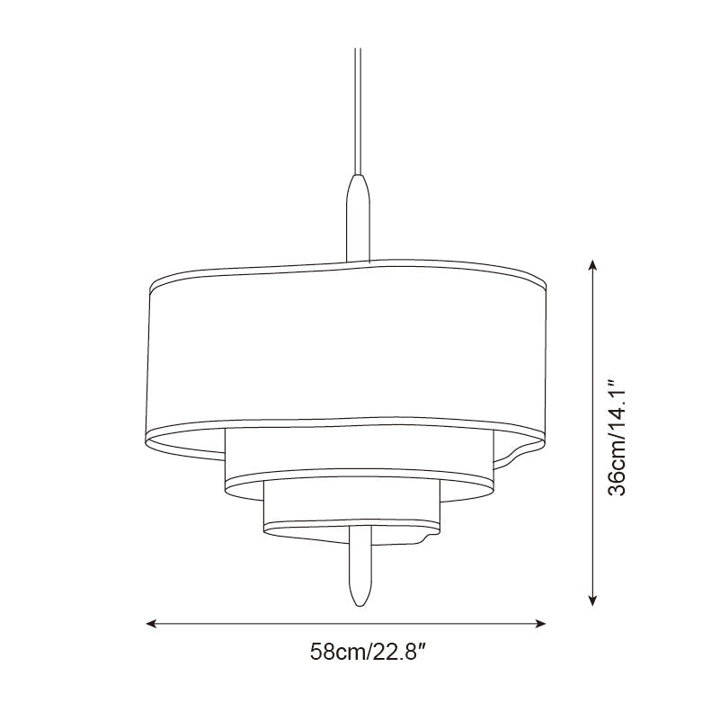 Green Fabric Pendant Light – view 13