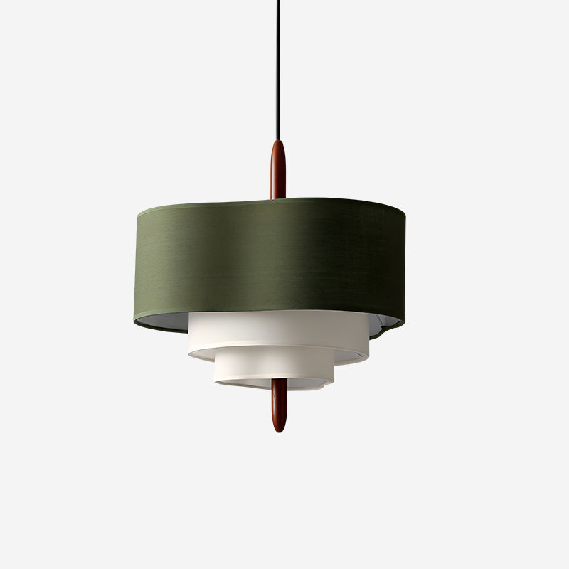 Green Fabric Pendant Light – view 1