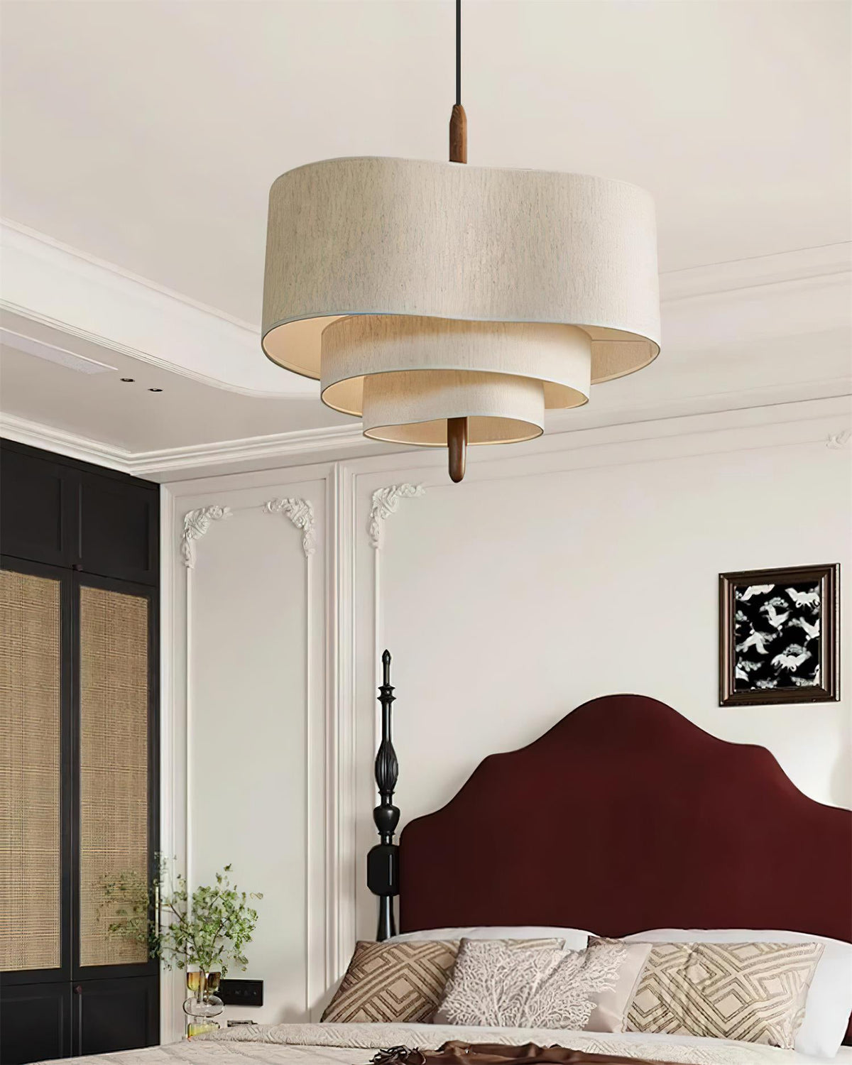 Green Fabric Pendant Light – view 4