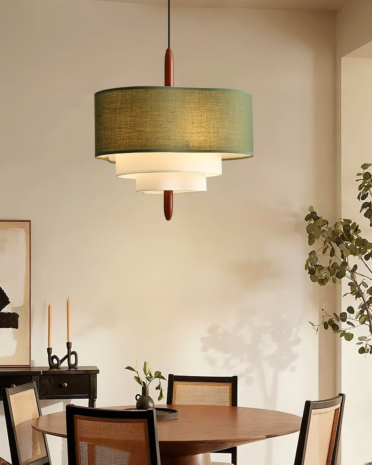 Green Fabric Pendant Light – view 15