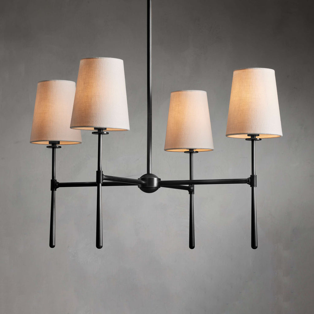 Mid-Century 4 or 6 Light Chandelier – view 11