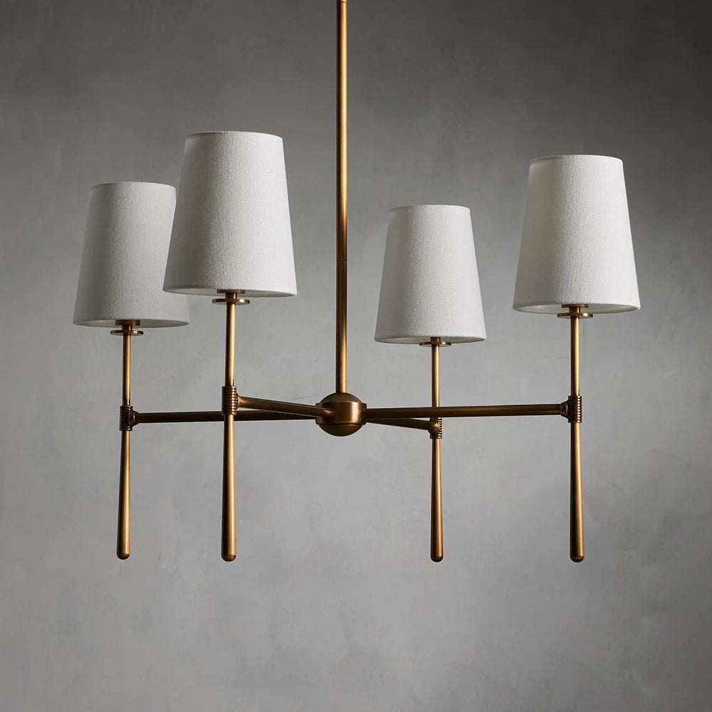 Mid-Century 4 or 6 Light Chandelier – view 26