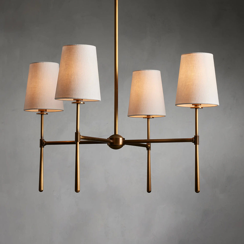 Mid-Century 4 or 6 Light Chandelier – view 9