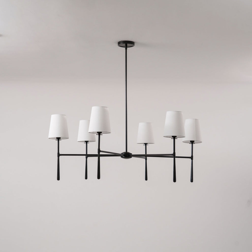 Mid-Century 4 or 6 Light Chandelier – view 16