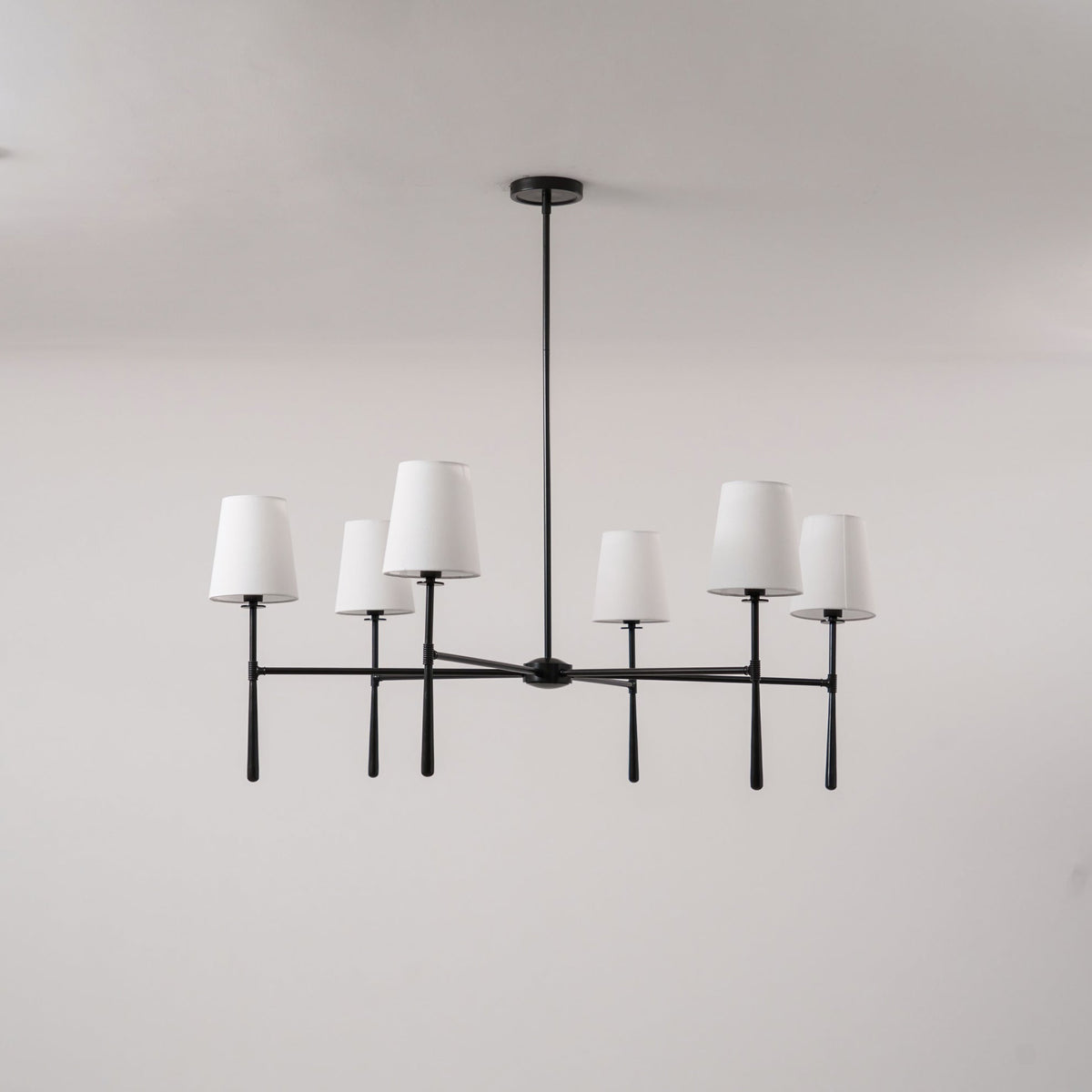 Mid-Century 4 or 6 Light Chandelier – view 16