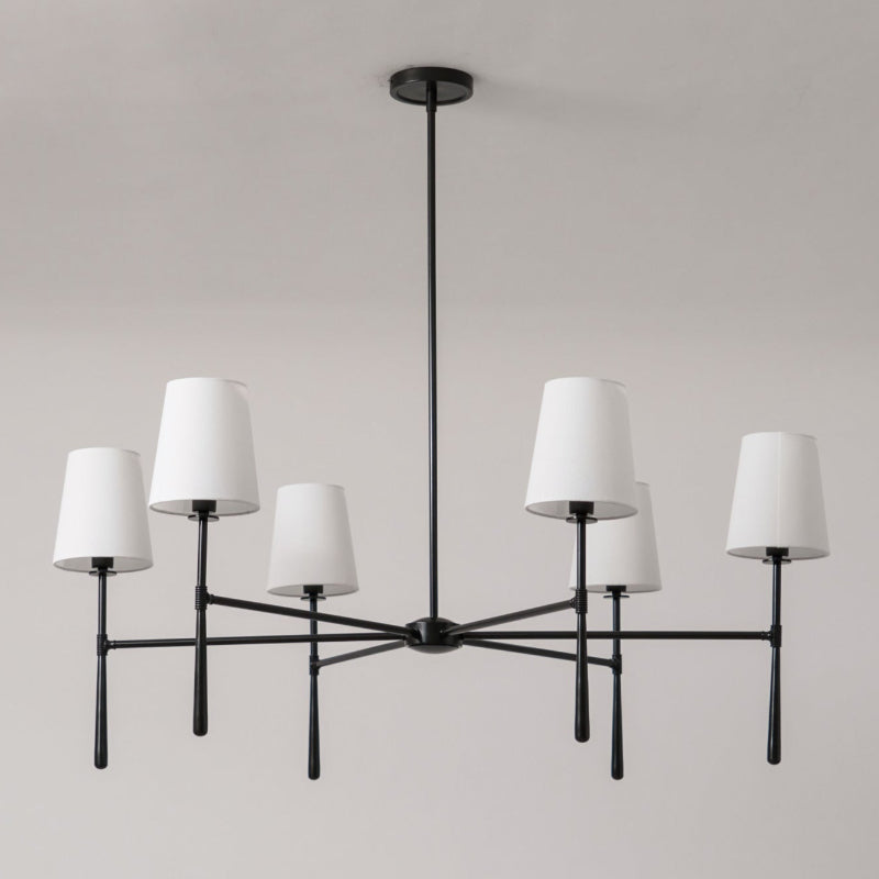 Mid-Century 4 or 6 Light Chandelier – view 25