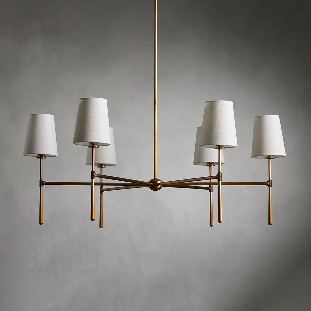 Mid-Century 4 or 6 Light Chandelier – view 12