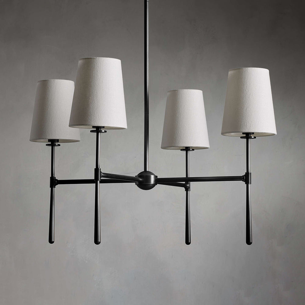 Mid-Century 4 or 6 Light Chandelier – view 10