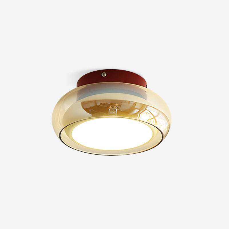 Retro Glass Flush Mount Ceiling Light