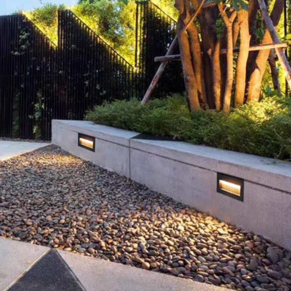Metal Square Outdoor Deck and Step Light, Black – view 2