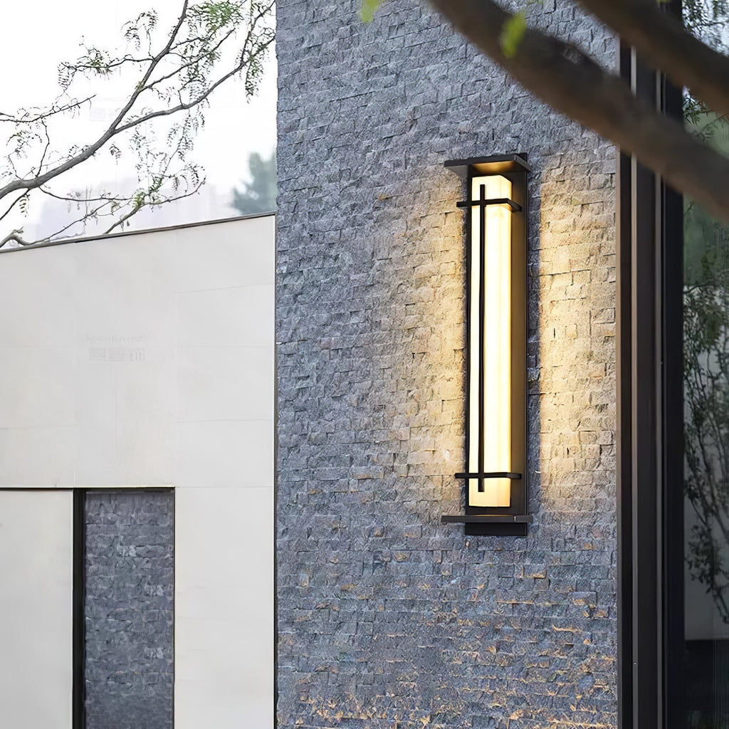 Square Outdoor Wall Light Imitation Alabaster Waterproof – view 16