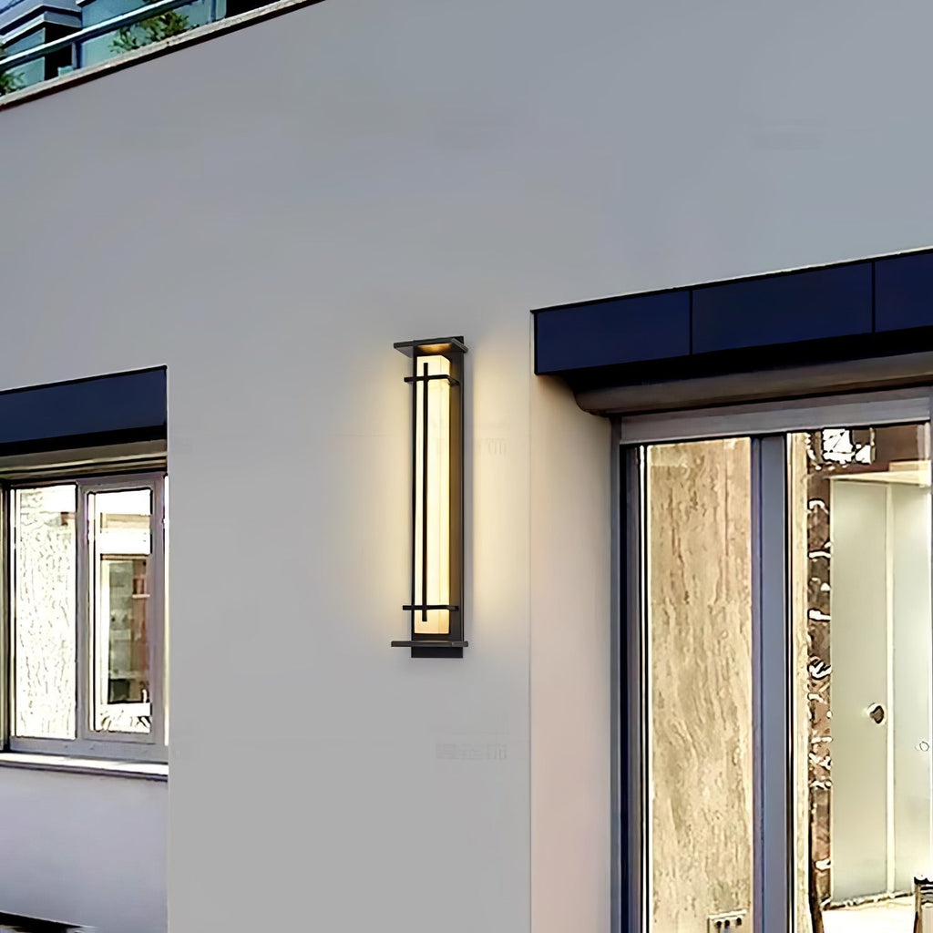 Square Outdoor Wall Light Imitation Alabaster Waterproof – view 17