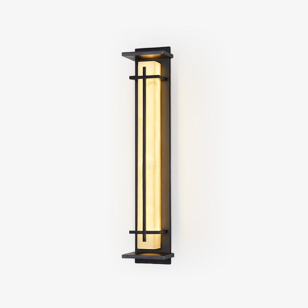 Square Outdoor Wall Light Imitation Alabaster Waterproof – view 1
