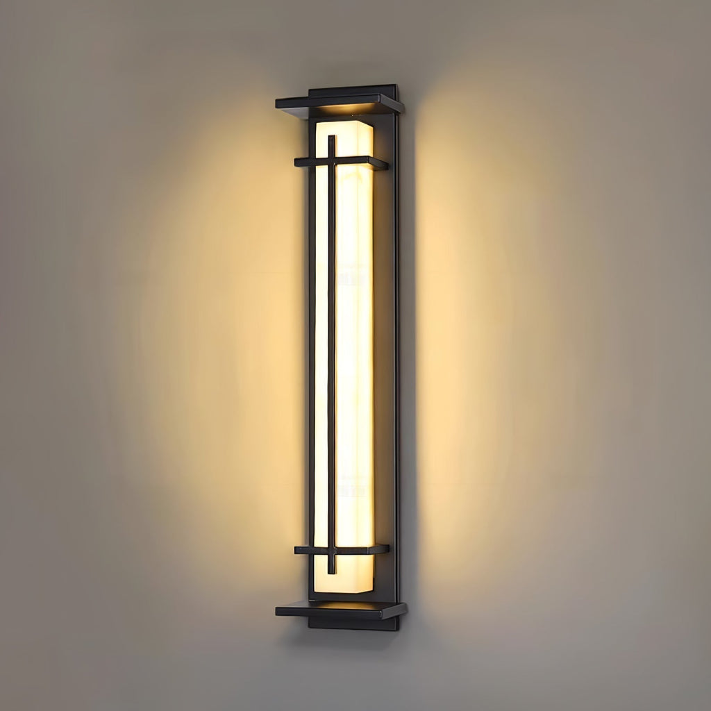 Square Outdoor Wall Light Imitation Alabaster Waterproof – view 19