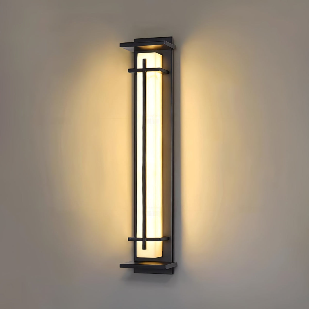 Square Outdoor Wall Light Imitation Alabaster Waterproof – view 19