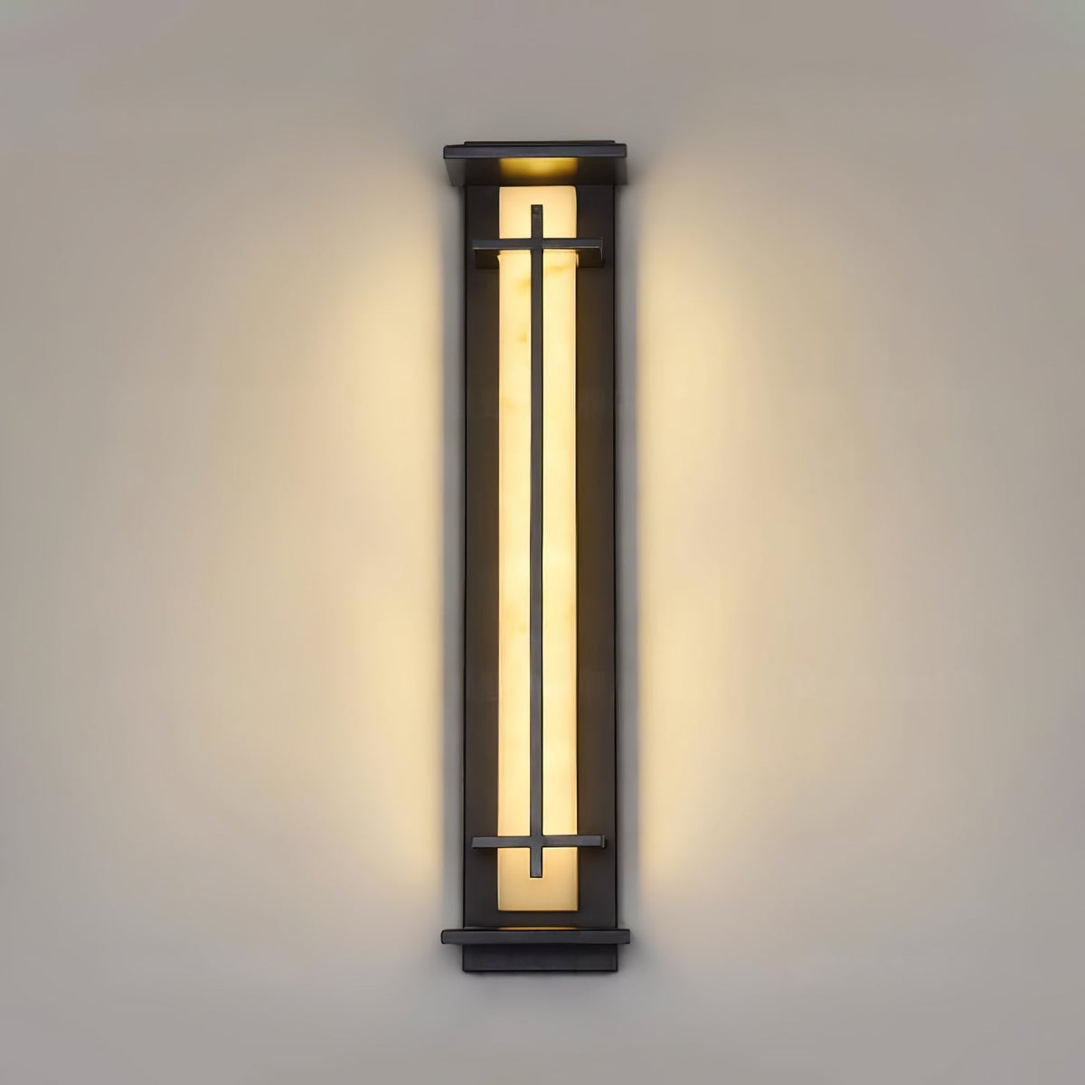 Square Outdoor Wall Light Imitation Alabaster Waterproof – view 22