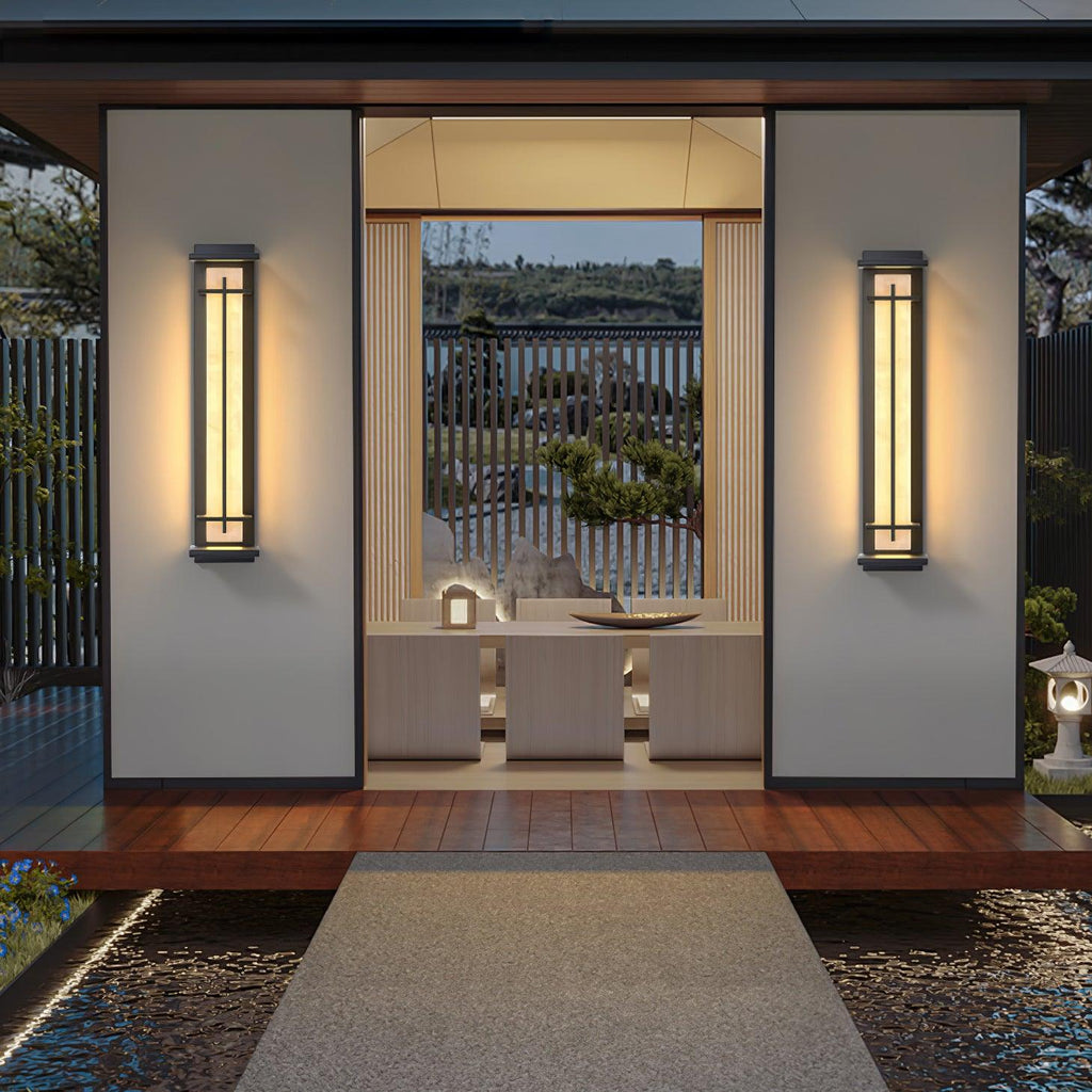 Square Outdoor Wall Light Imitation Alabaster Waterproof – view 53