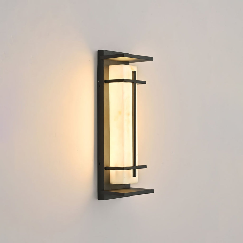 Square Outdoor Wall Light Imitation Alabaster Waterproof – view 31